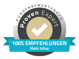 ProvenExpert: 100 Prozent Empfehlungen